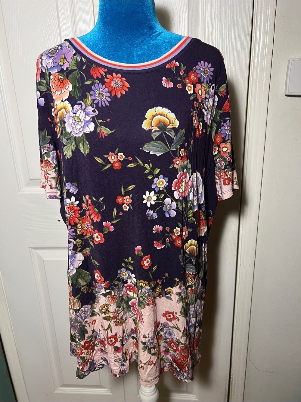 Johnny Was Janie Floral Favorite Short Sleeve Top Women’s XL